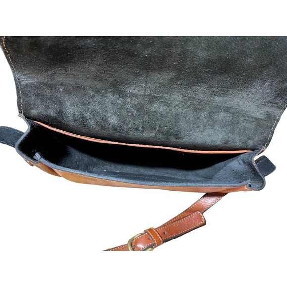 Marie Antoniette Genuine Leather Purse/Crossbody. Brown. Made in Argentina. - Picture 8 of 10